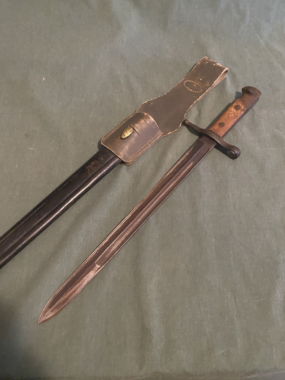 Vintage Original WW2 Italian Bayonet 1941