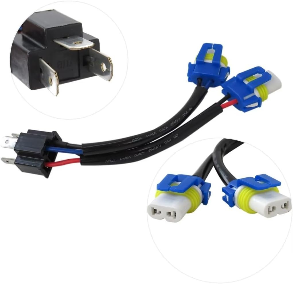 2Pack Conversion Wire Harness H4 HB2 to 9005 9006 HB3 HB4 Headlight Adapter Kit