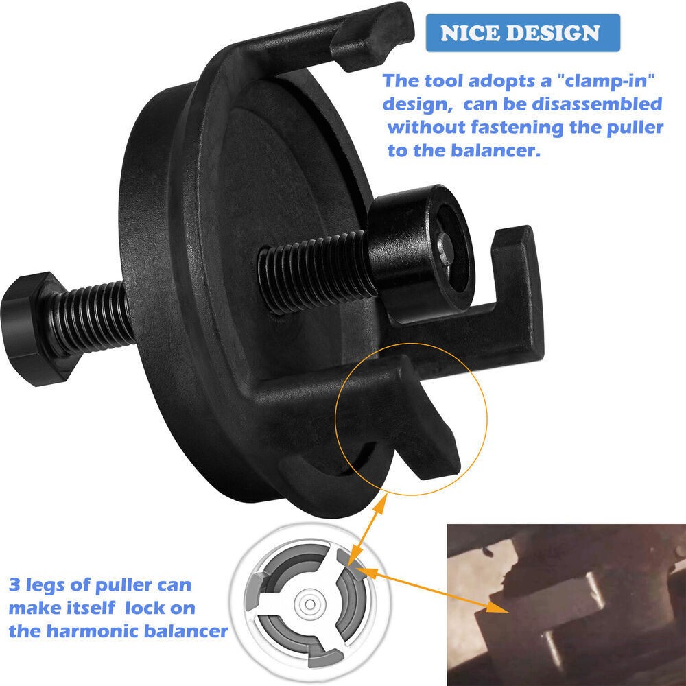 Harmonic Balancer Puller Crank Pulley Puller for GM Engine Models 5.7 LS1 LS2