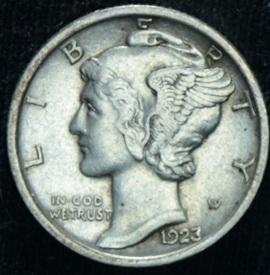 1923 10C Mercury Dime XF - 25570