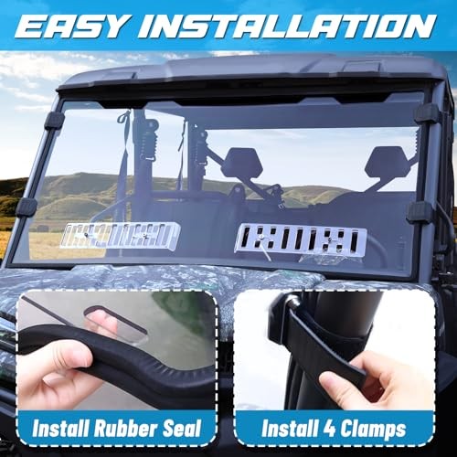 Sliding Vented Front Full Windshield Compatible with CFMOTO Vented Windshield