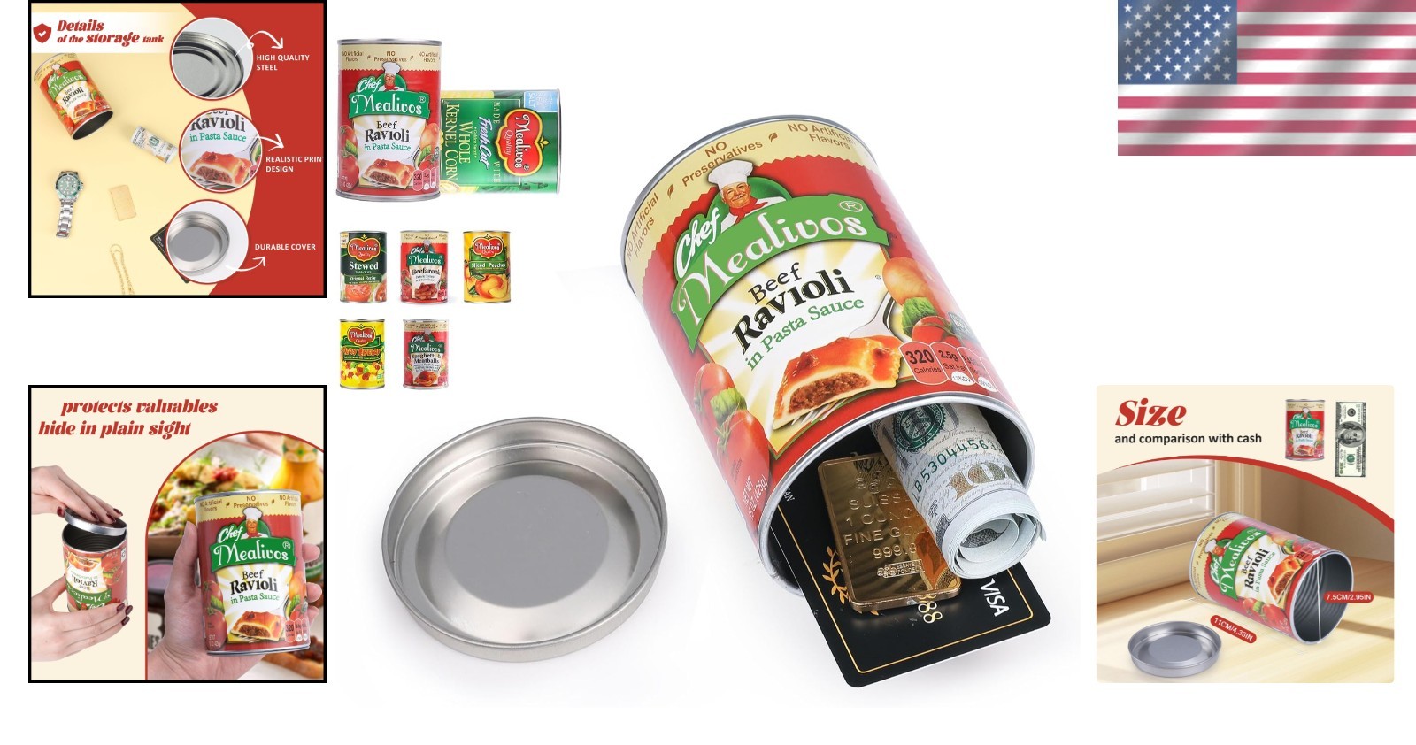 Realistic Fake Can Diversion Safe for Hidden Storage