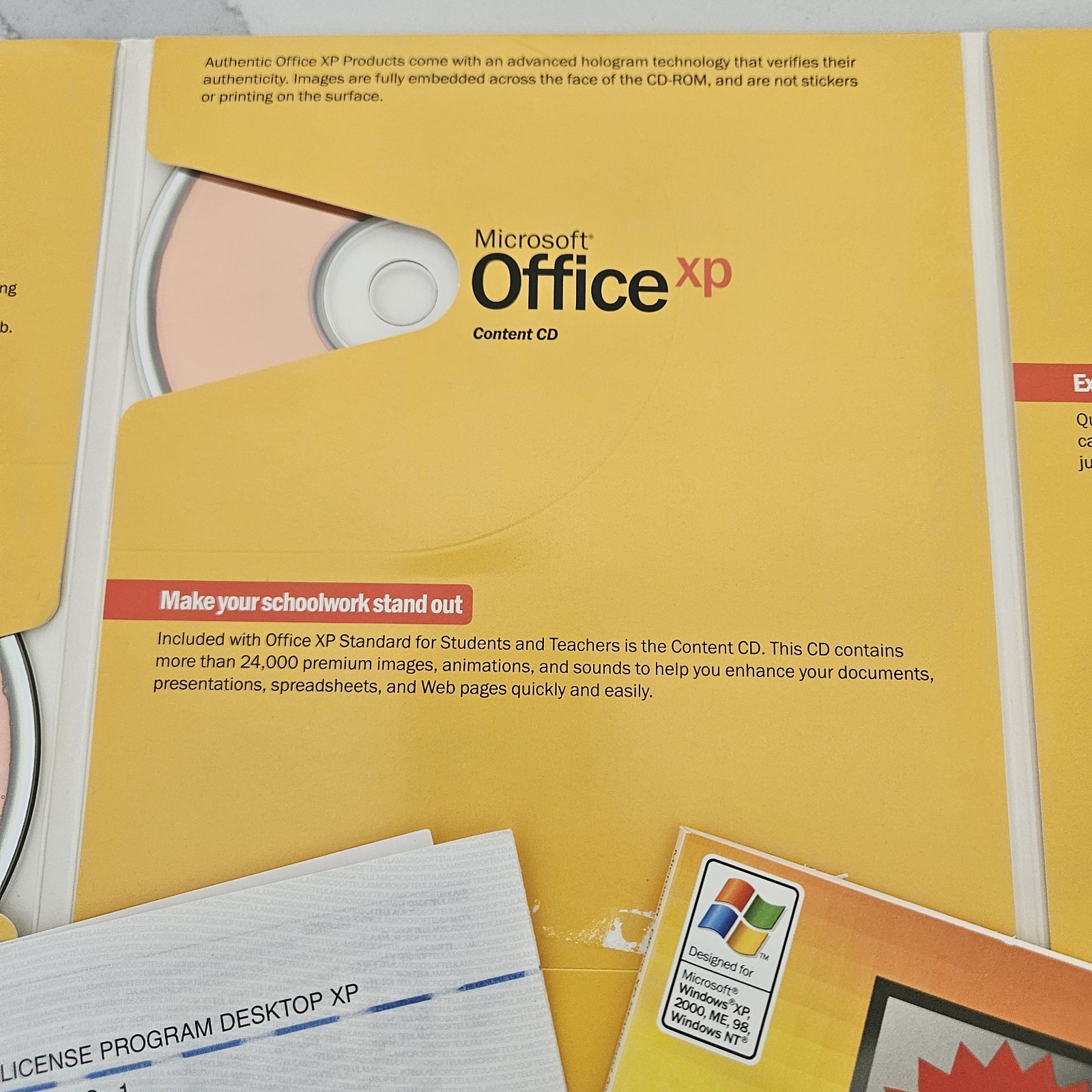 Microsoft Office XP Standard 2002 for Students and Teachers w/ CD & Key