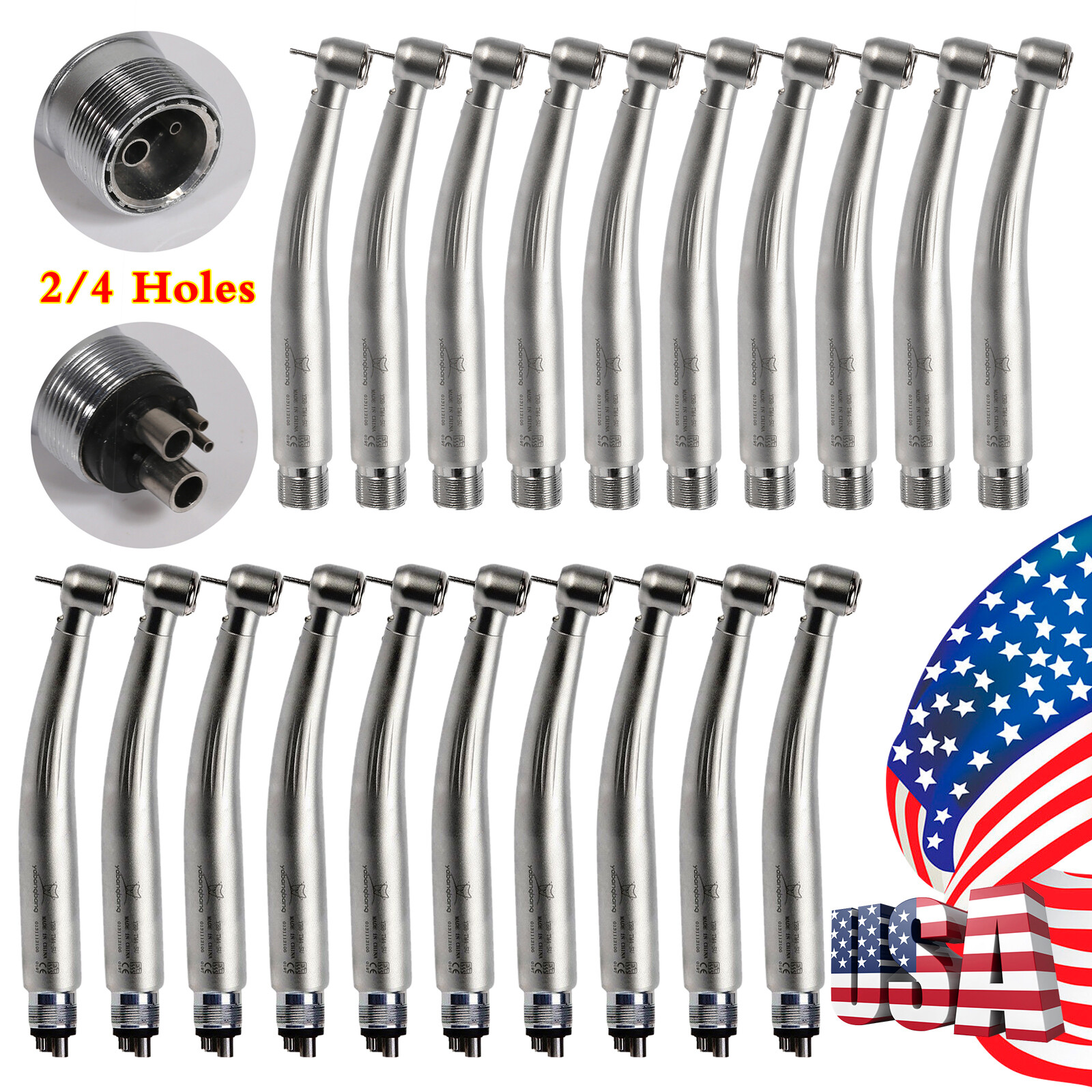1-10 Estilo NSK Dental Pieza mano LED de alta velocidad Pana MAX EK LED 2&4Hole