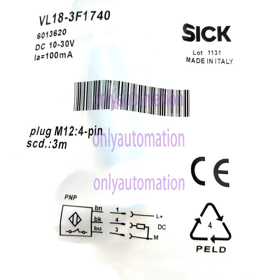 SICK VTF18-3F1740 Photoelectric proximity sensor PNP,New 1x