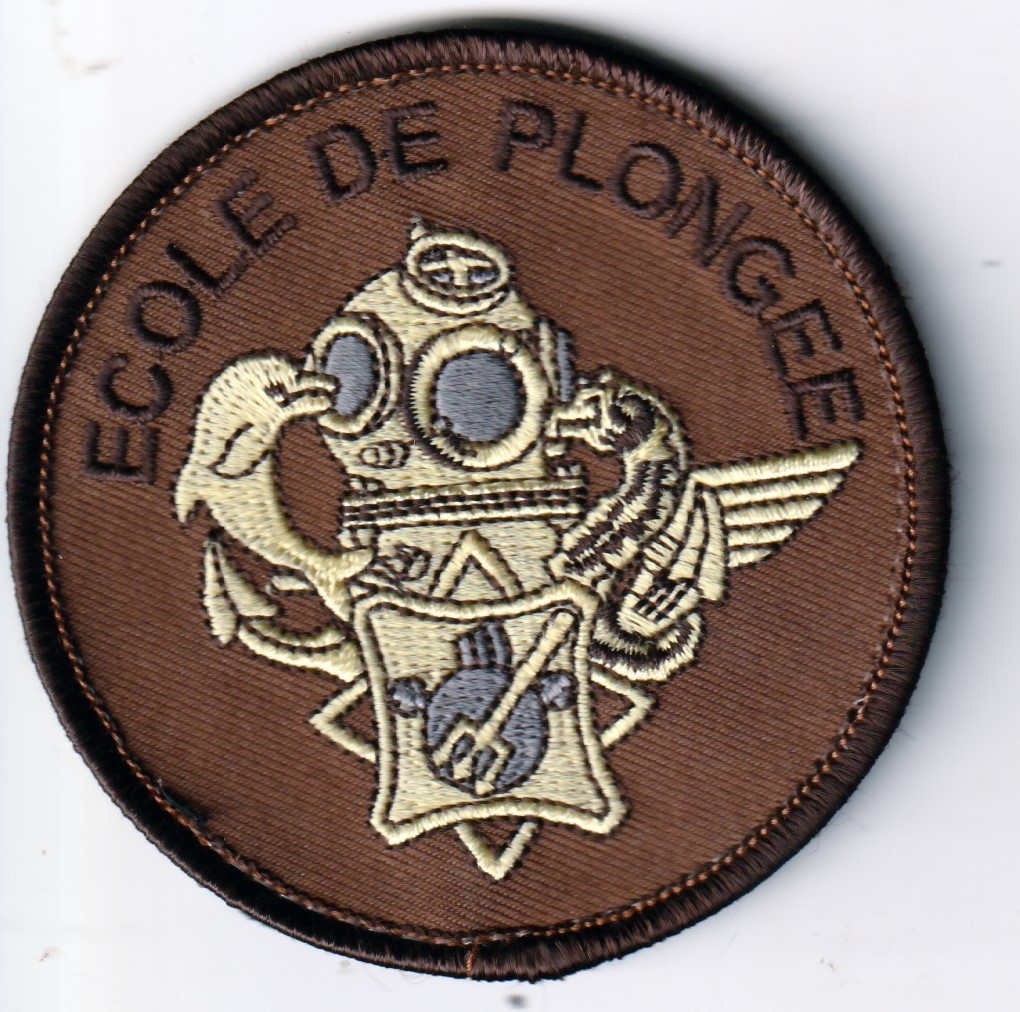 France army/navy Ecole de Plongee Divers school patch