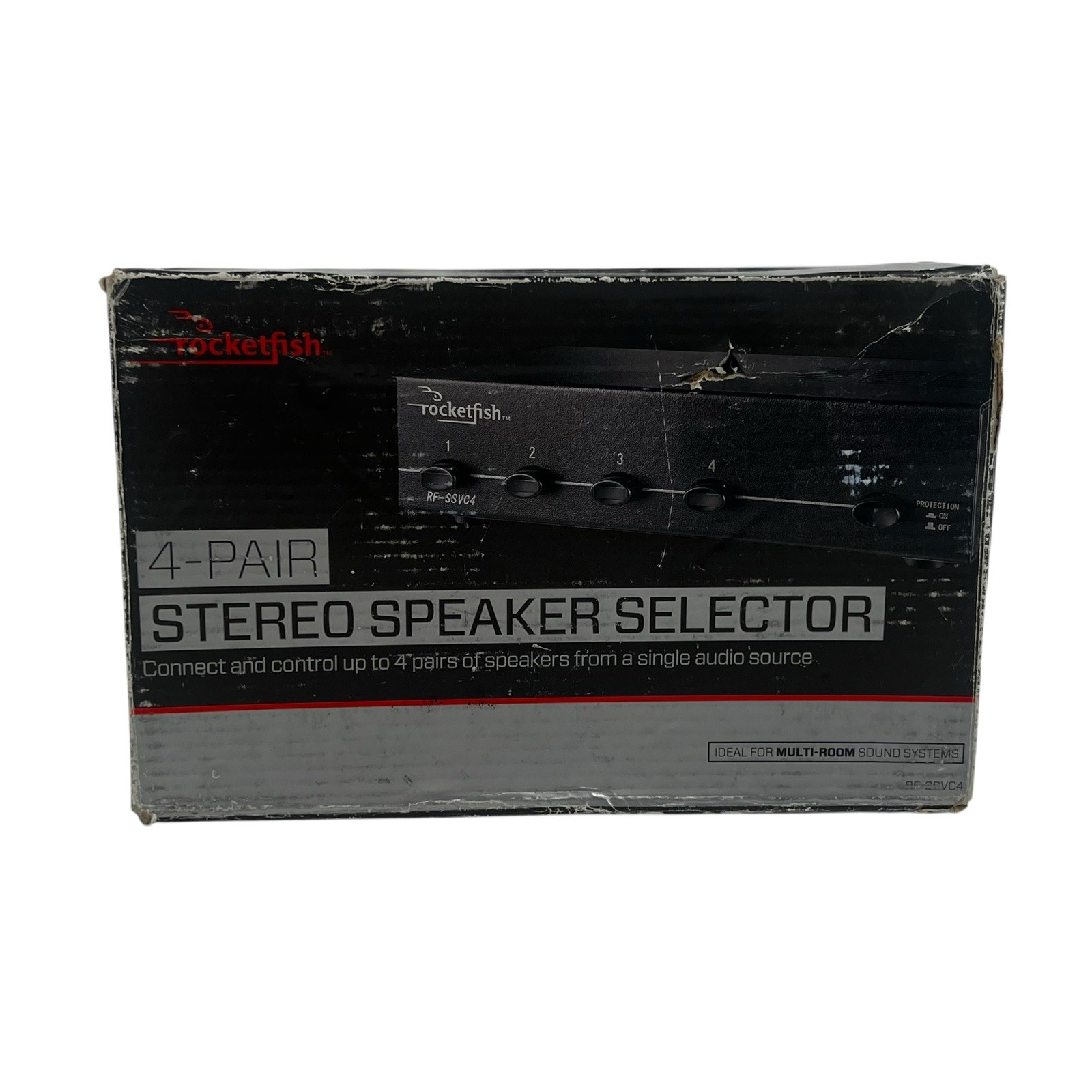 Rocketfish 4 Pair Speaker Selector Stereo RF-SSVC4 (NEW/OPEN BOX)