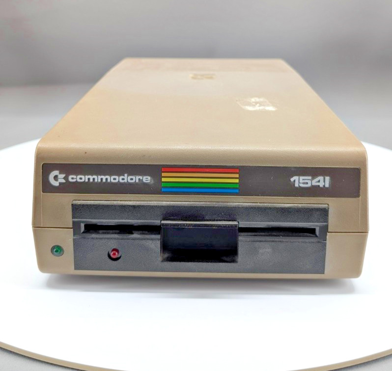 Vintage  Commodore 64 1541 Disk Drive Powers On with Cord