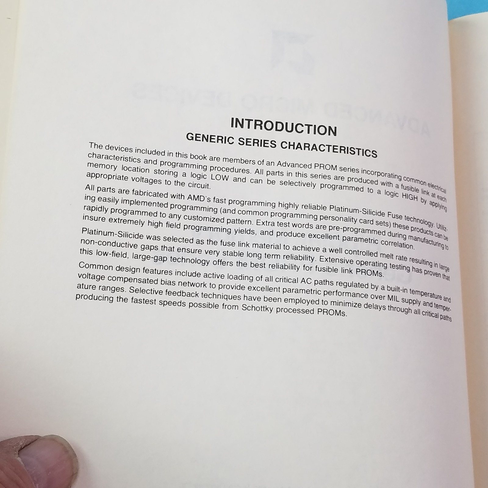 Rare Vintage 1980 AMD Am9500 Peripheral Products Interface Guide