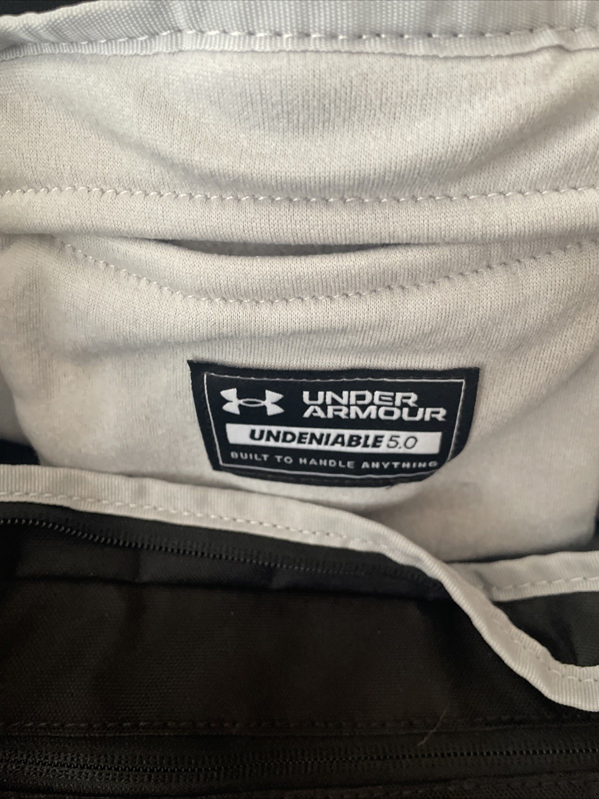 Under Armour Undeniable Duffel Bag Black Storm Logo Medium