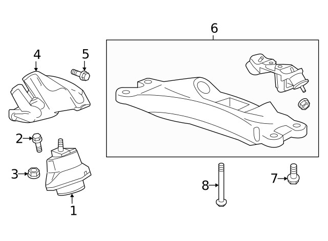 Genuine GM Mount Bracket 84146176