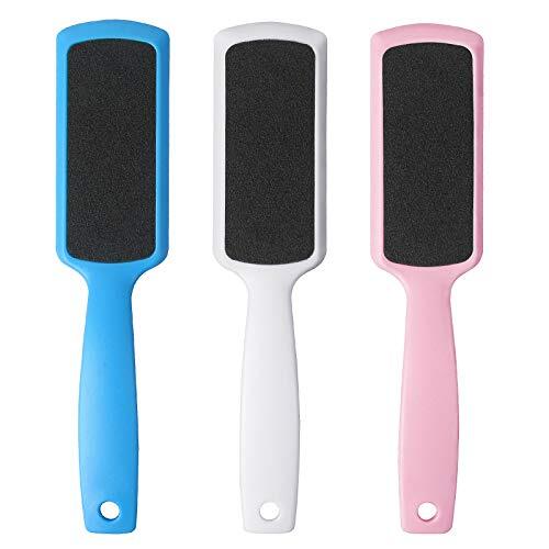 3 Foot Files Pedicure Callus Dead Skin Remover for Feet with Double Sided Rasp