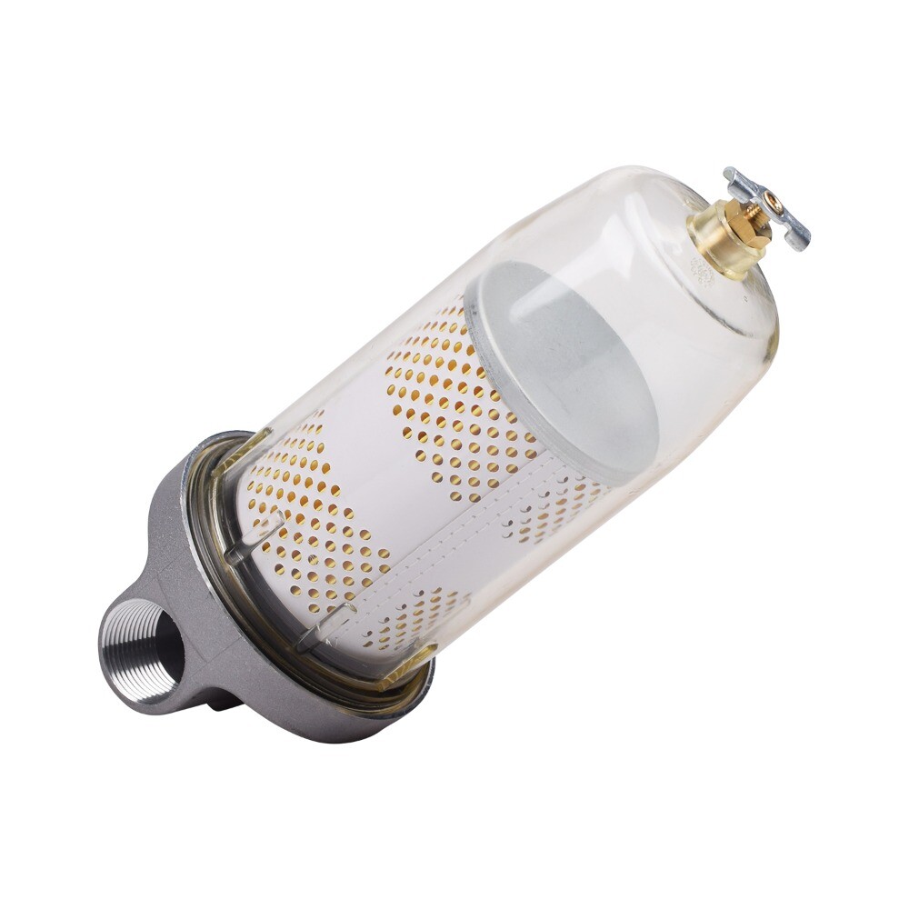 496 Fuel Tank Filter Assembly for Gasoline & Diesel Water Separate w/ 1" NPT Cap