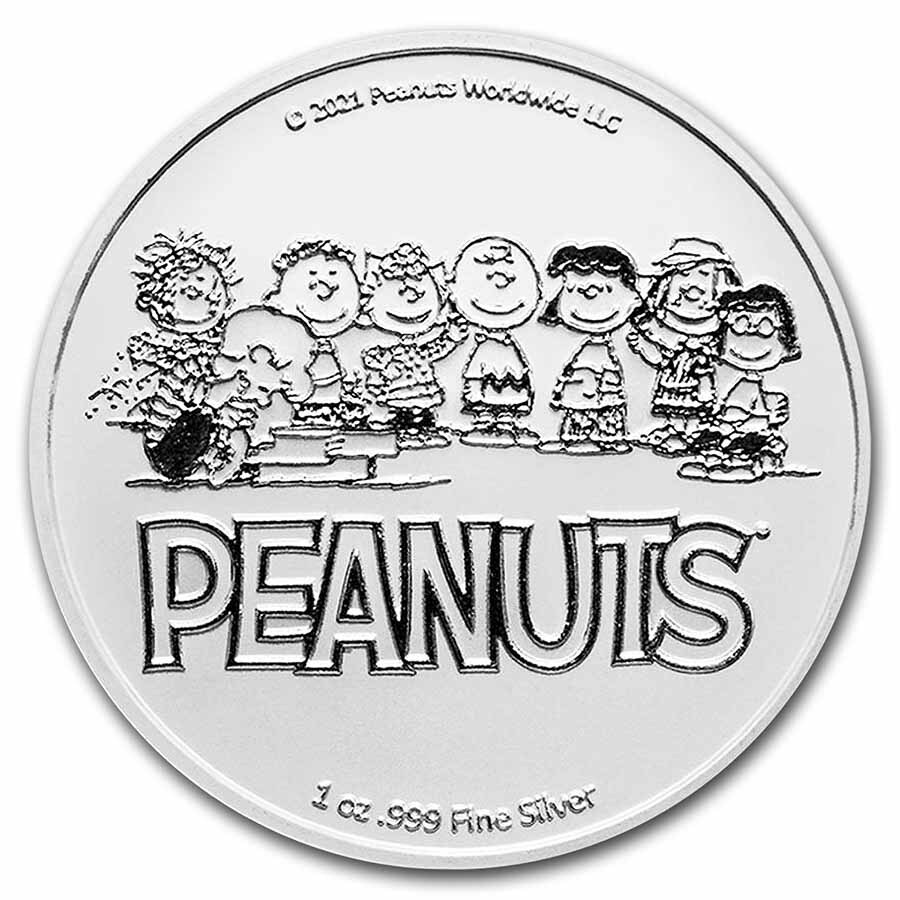 Peanuts® Linus Van Pelt 1 oz Colorized Silver Round