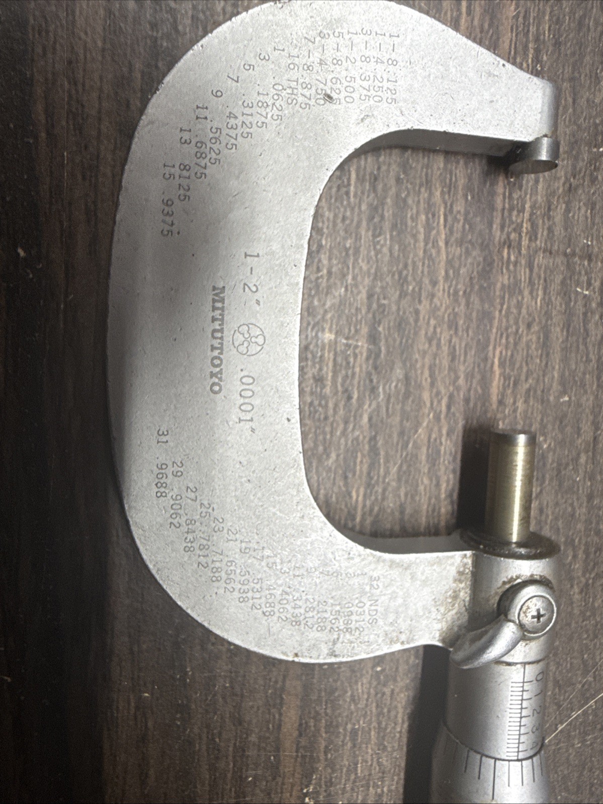 Mitutoyo Outside Micrometer 1-2" .0001" Pre Owned