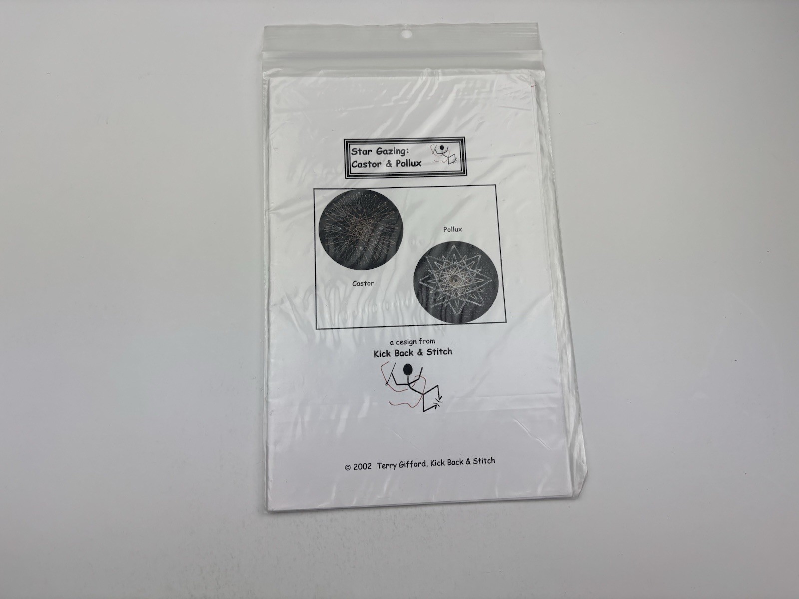 Kick Back And Stitch Star Gazing Castor And Pollux Needlepoint Pattern 7R