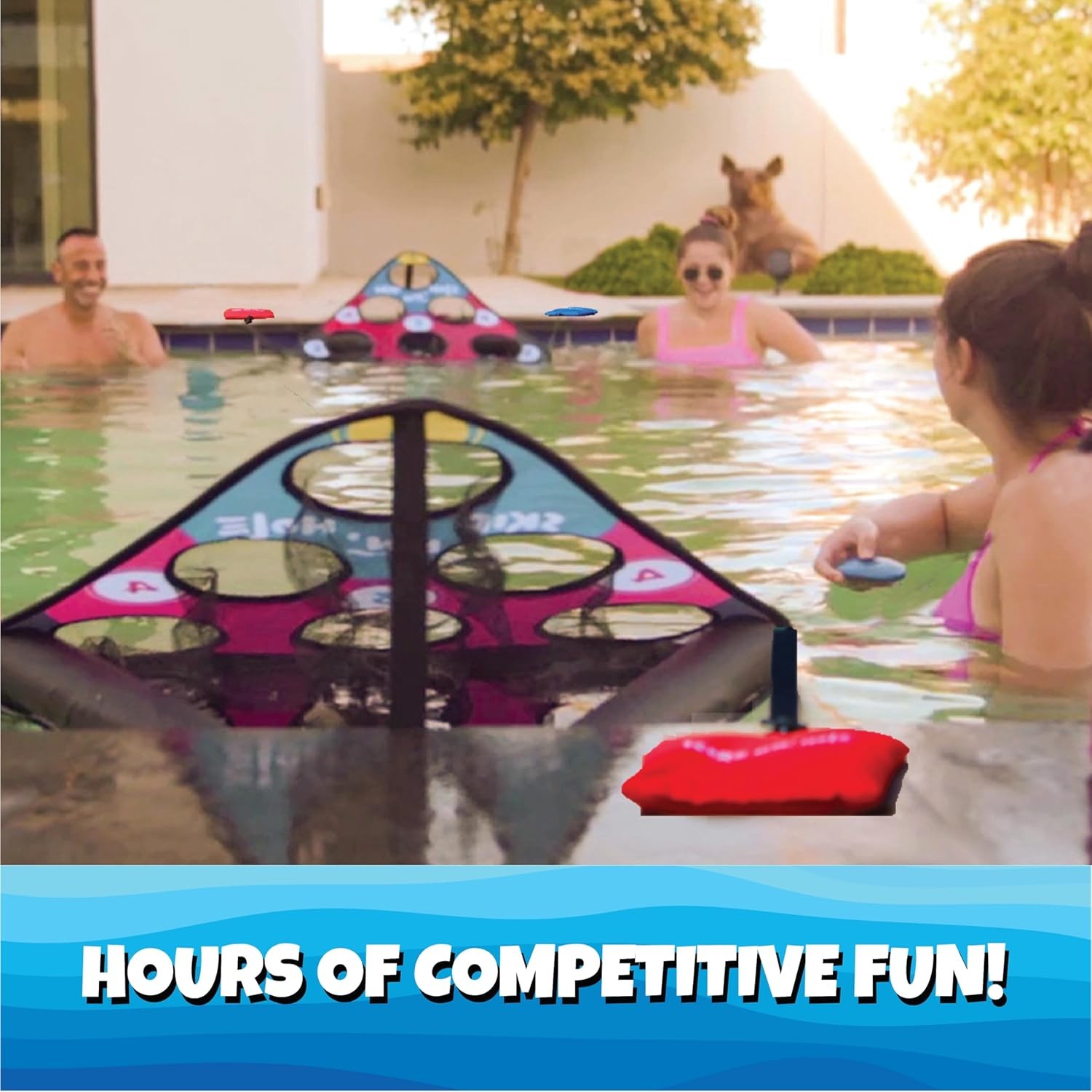 Original Fun Stonne Jump Rope and Pool Cornhole Game Float