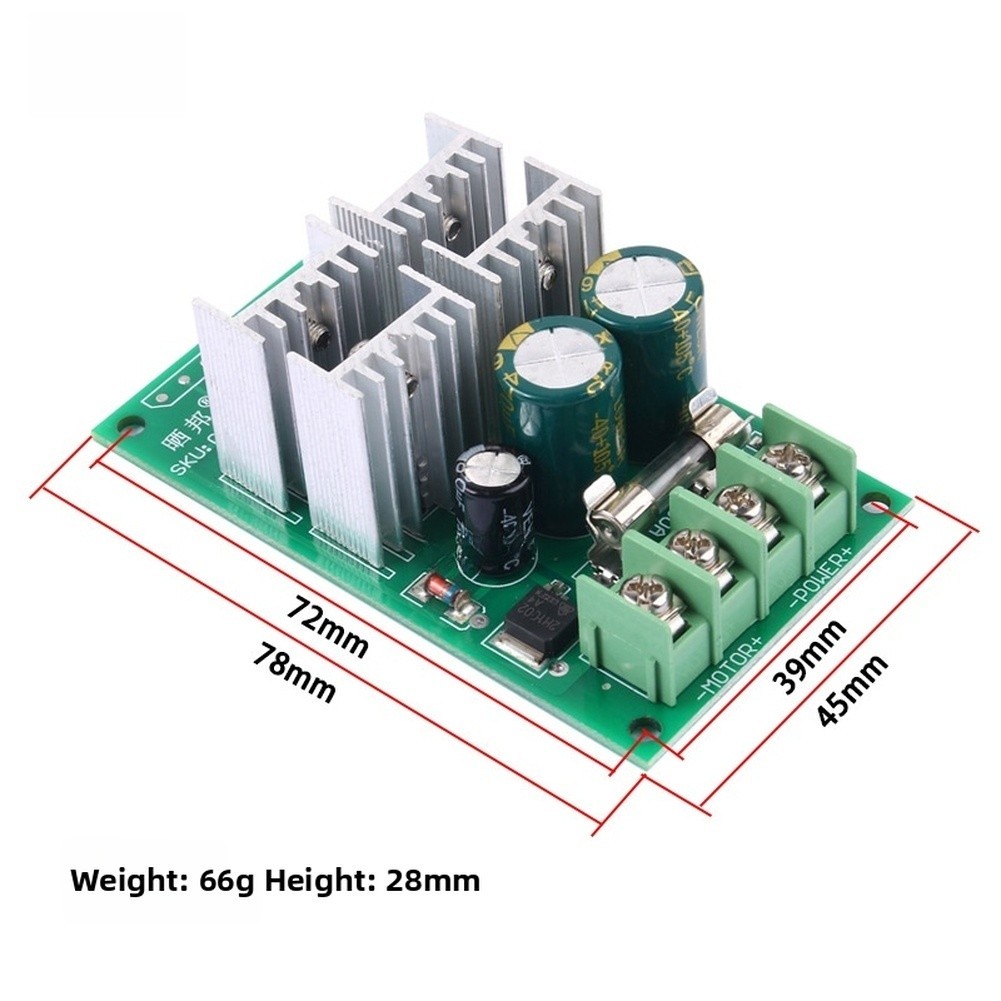 DC Motor Controller Module 12V 24V 48V 60V FOR PWM 0-5V Input 30A Output