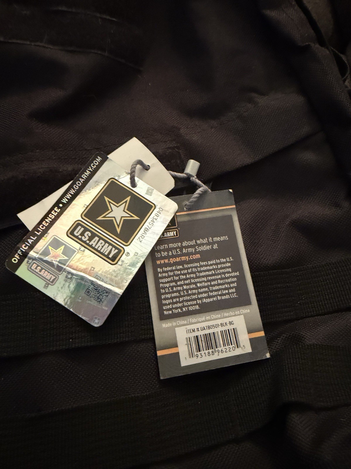Officially Licensed US Army Rucksack Backpack Black W/ Tags