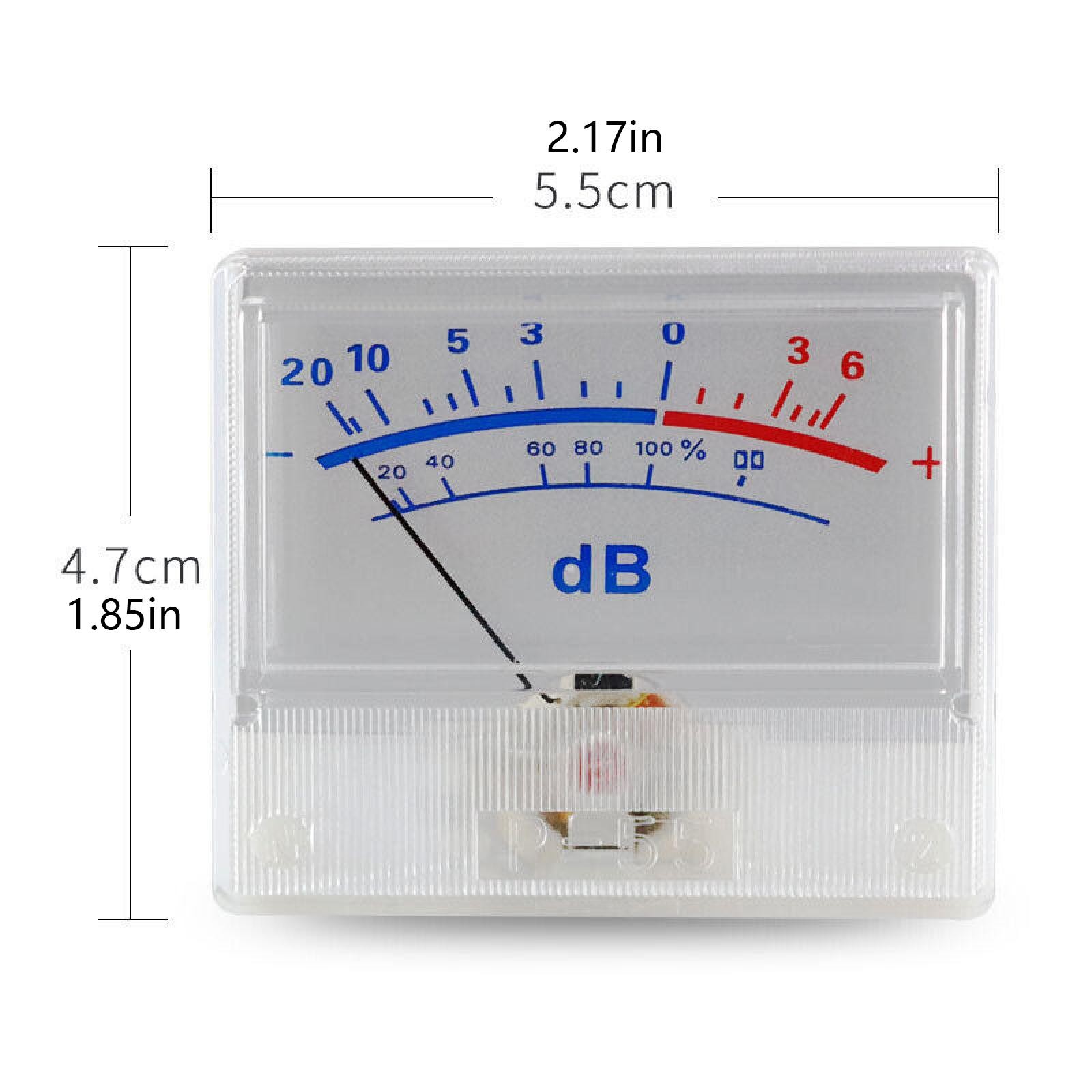 White Panel High-Precision Audio Power Amplifier VU Meter DB Level Header B