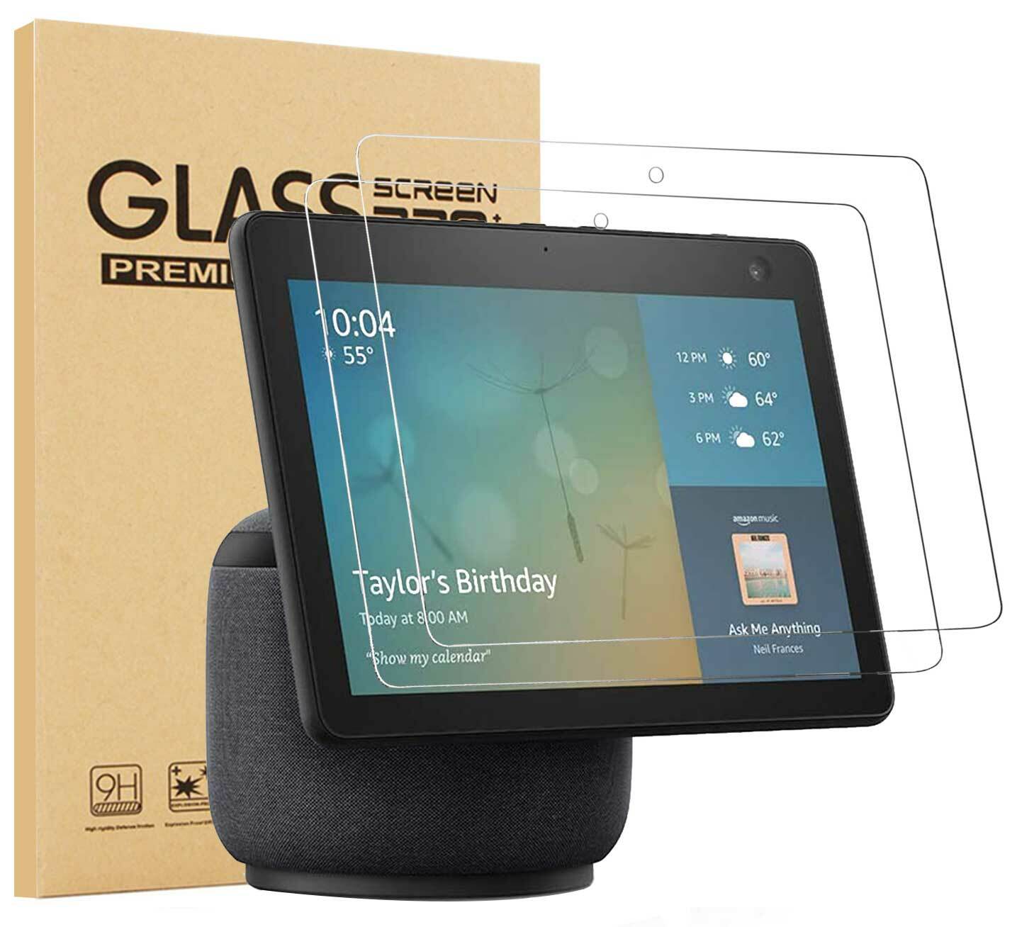 2Pcs For Amazon Echo Show10 3rd generation 10.1 inch Glass Screen Protector 2020