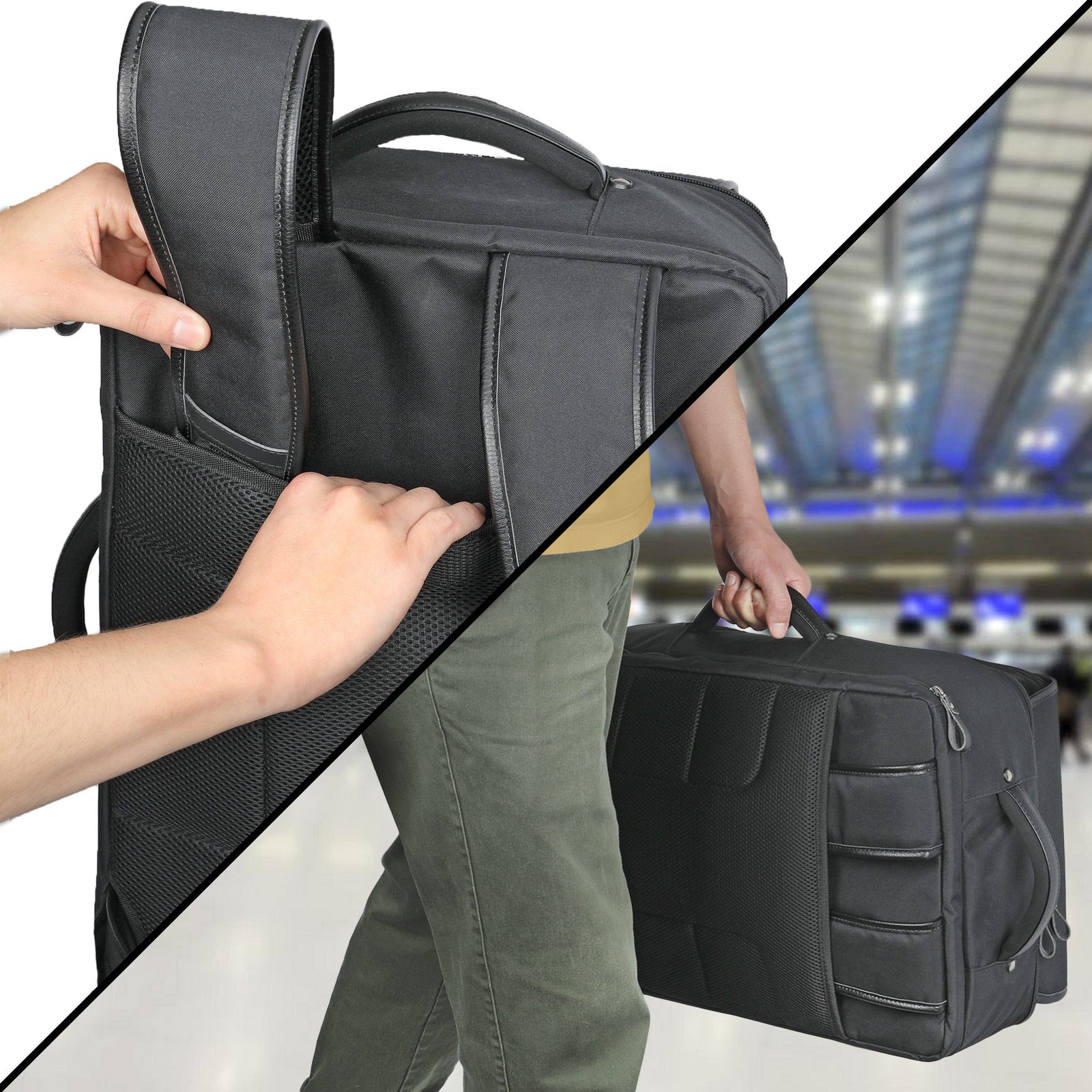 GOgroove Audio Mixer Backpack- Podcast Mixer Case Compatible with RODECaster Pro