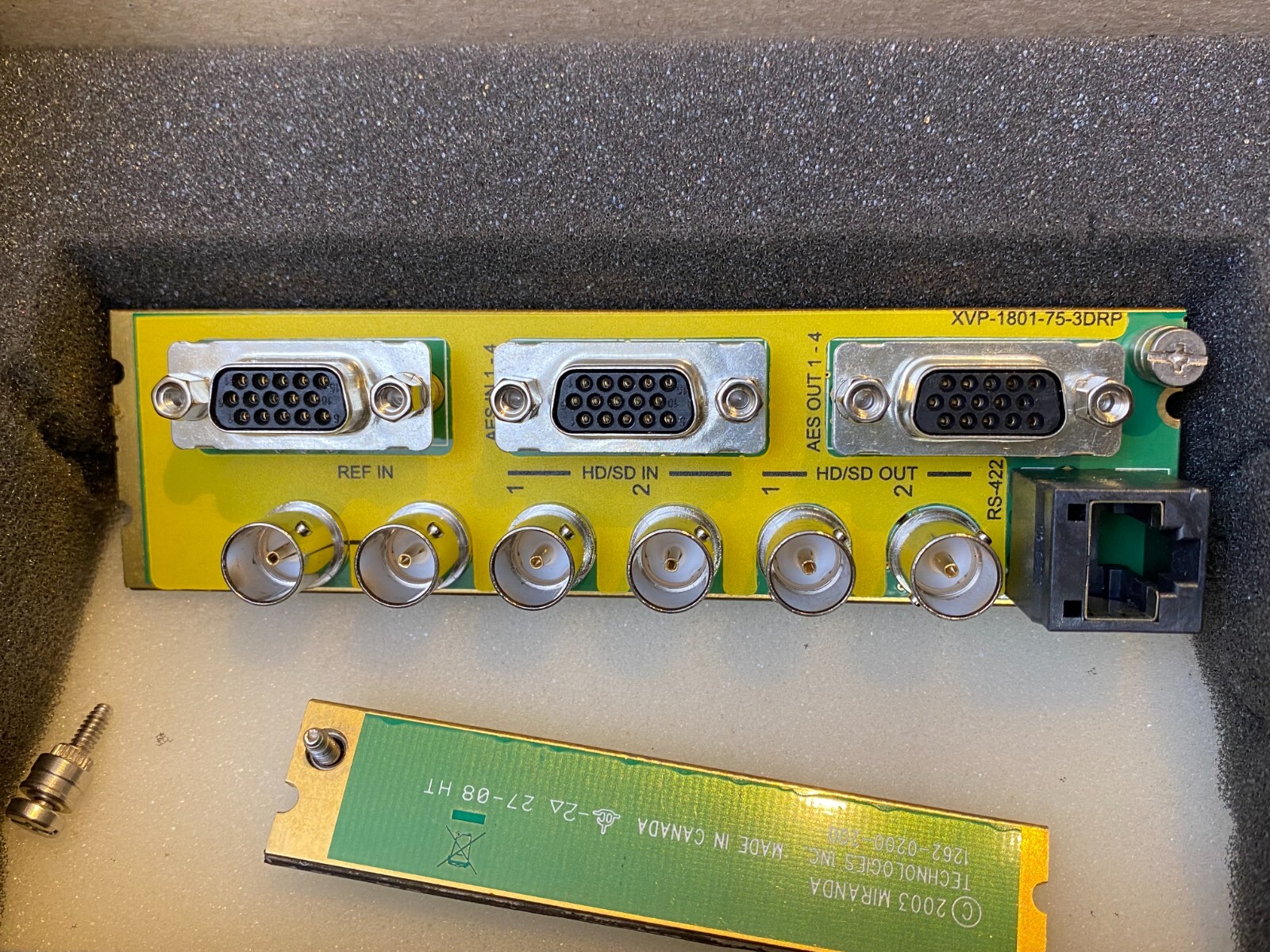 Miranda XVP-1801 HD/SD universal video processor +XVP-1801-75-3DRP