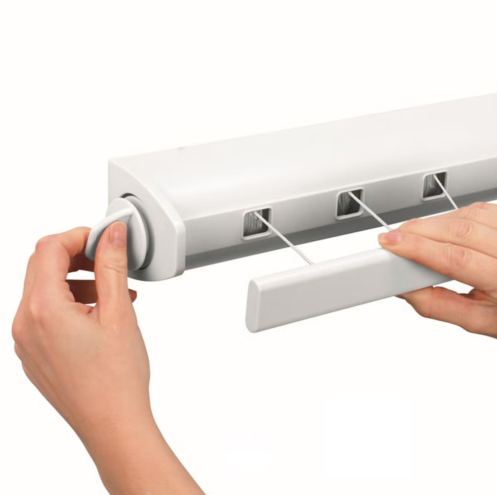 Brabantia Pull-Out Drying Clothesline Matte Steel Wall Mount Retractable 75 Ft