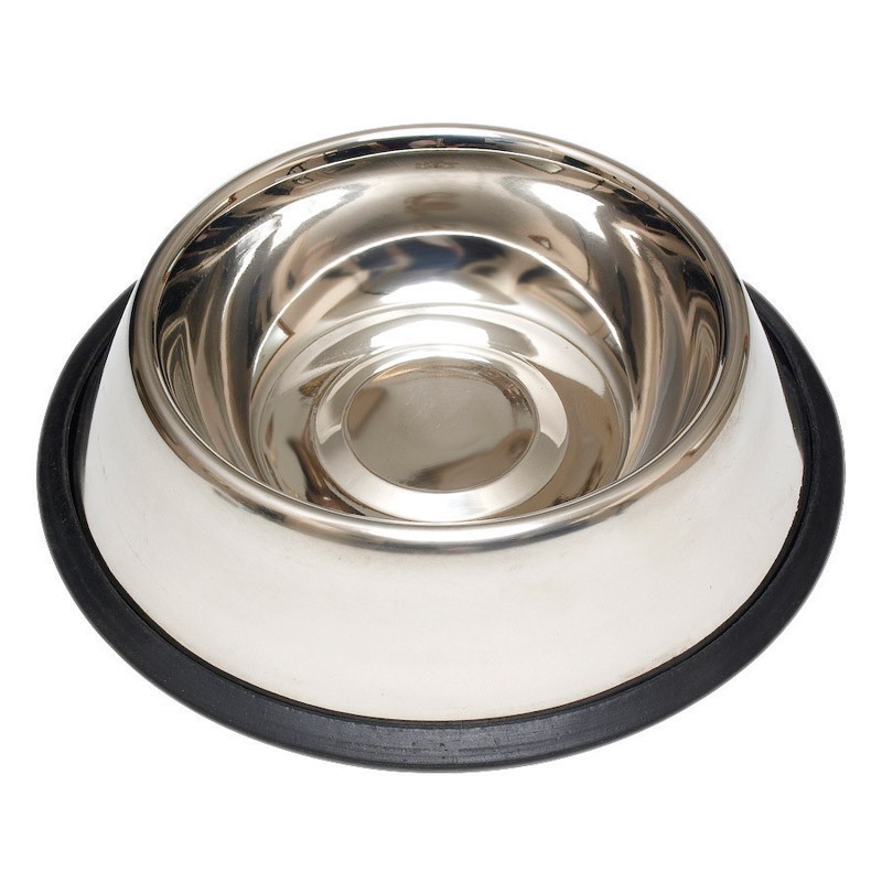 Hilo 57632 Silver Plain Stainless Steel Pet Dish Feeding Bowl 32 oz. for Dogs