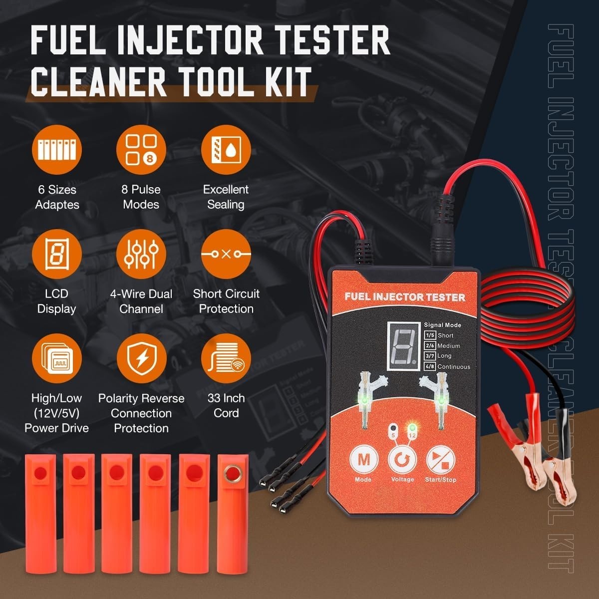 8 Pulse Modes Fuel Injector Cleaner Kit: Efficient Diagnostic Tool for Mechanics