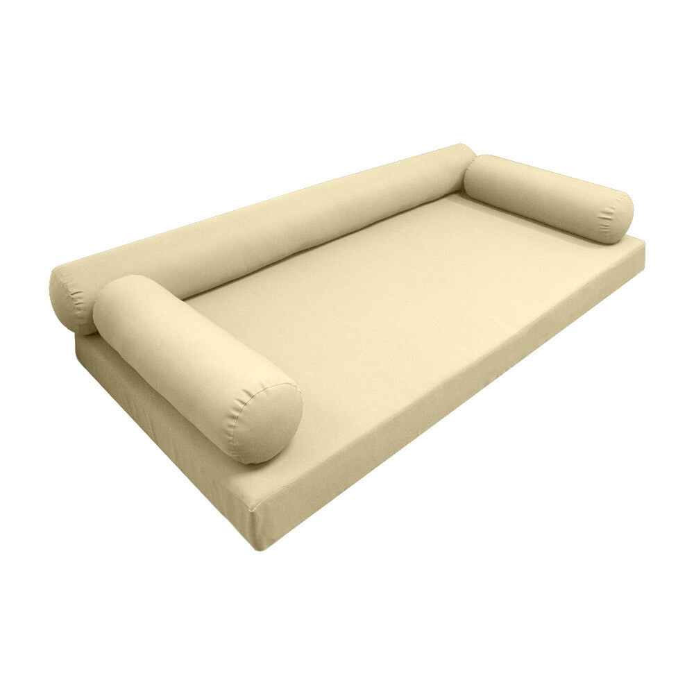 *COVER ONLY*-Style 6 Daybed Mattress Bolster Pillow Covers Knife Edge Crib-AD103