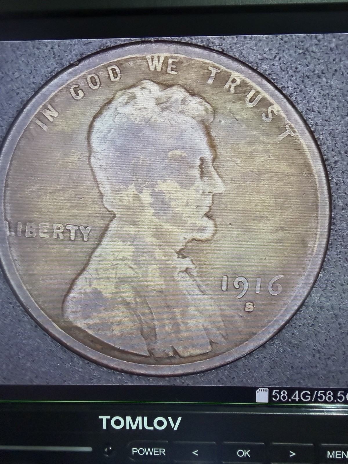 1916-S Wood-Grain Lincoln Wheat Cent Penny Semi-Key Date