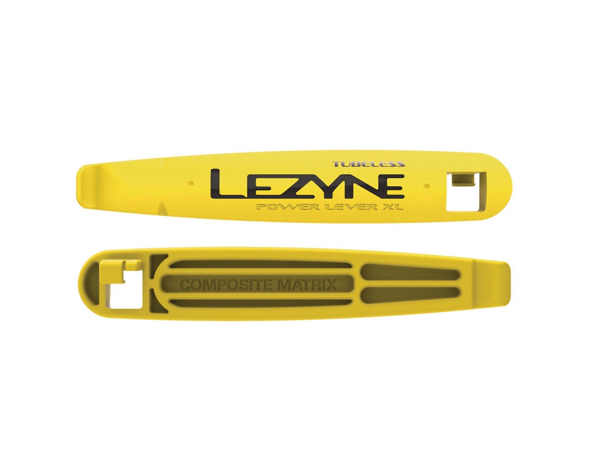 Lezyne Tubeless Power Lever XL Tire Levers (Yellow) (Pair) [1-TL-TBLS-V116]