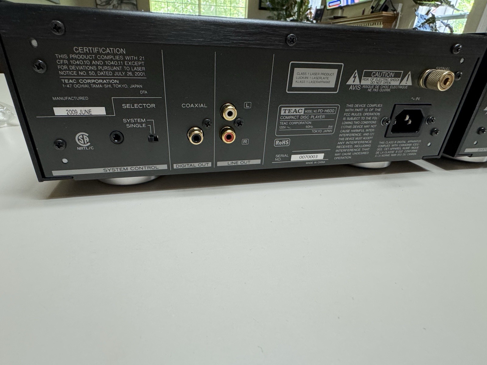 TEAC AG-H600NT / PD-H600 Receiver - CD Player combo