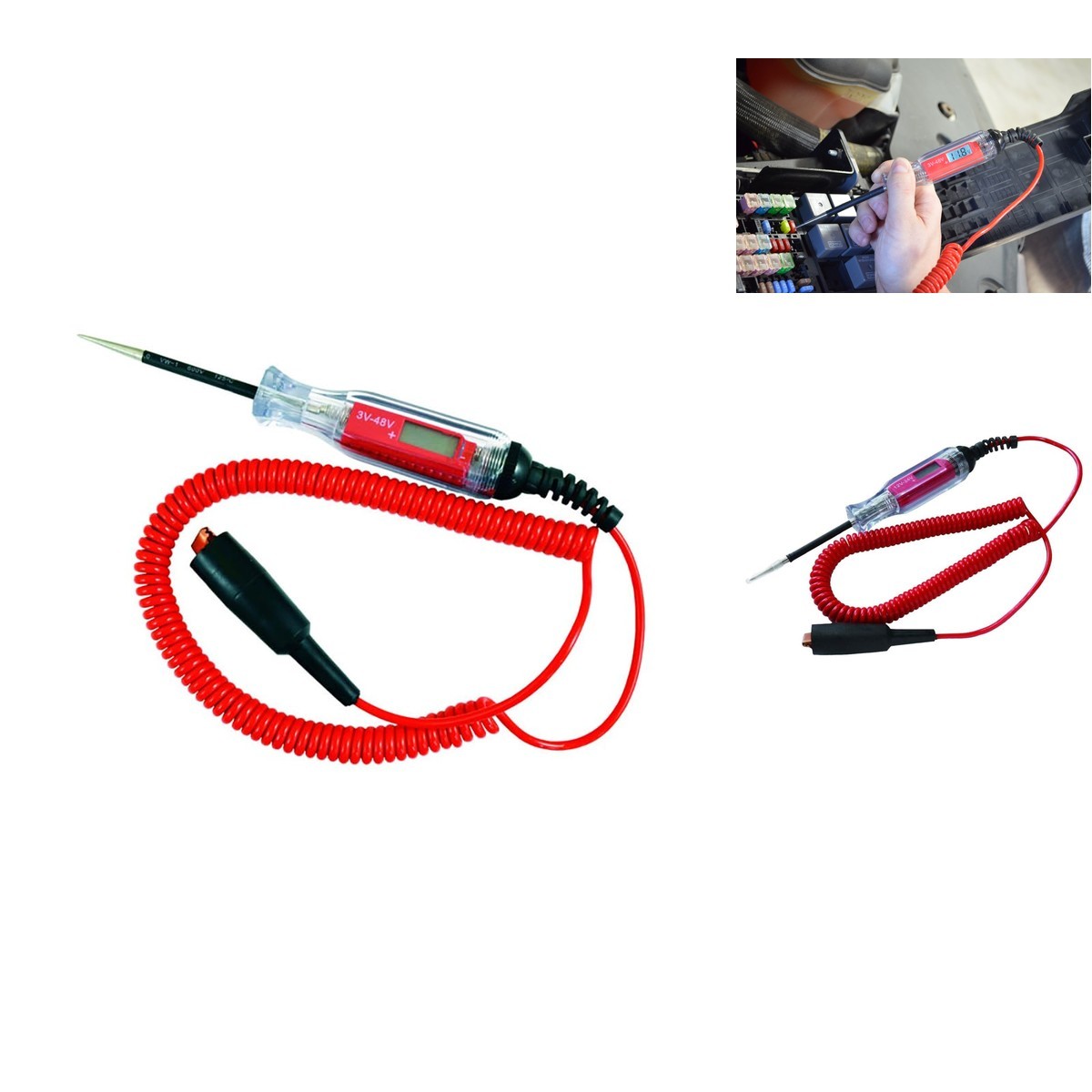 Astro Pneumatic Tool Co 7764 Digital LCD Wide Range Circuit Tester 3-48V