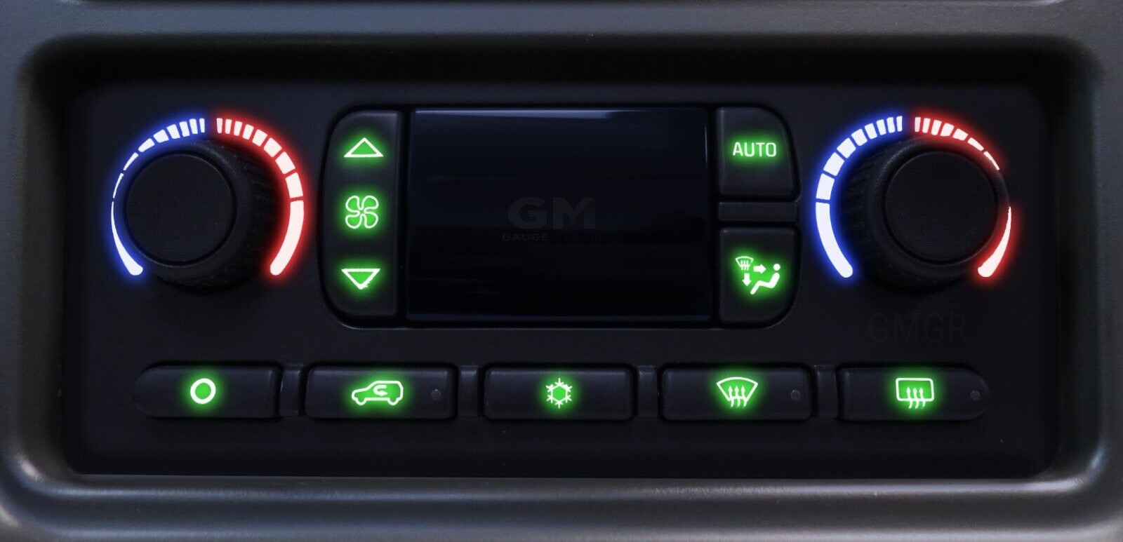 Climate Control Bulb to Green LED Upgrade Kit DIY 03 04 05 06 Silverado Sierra