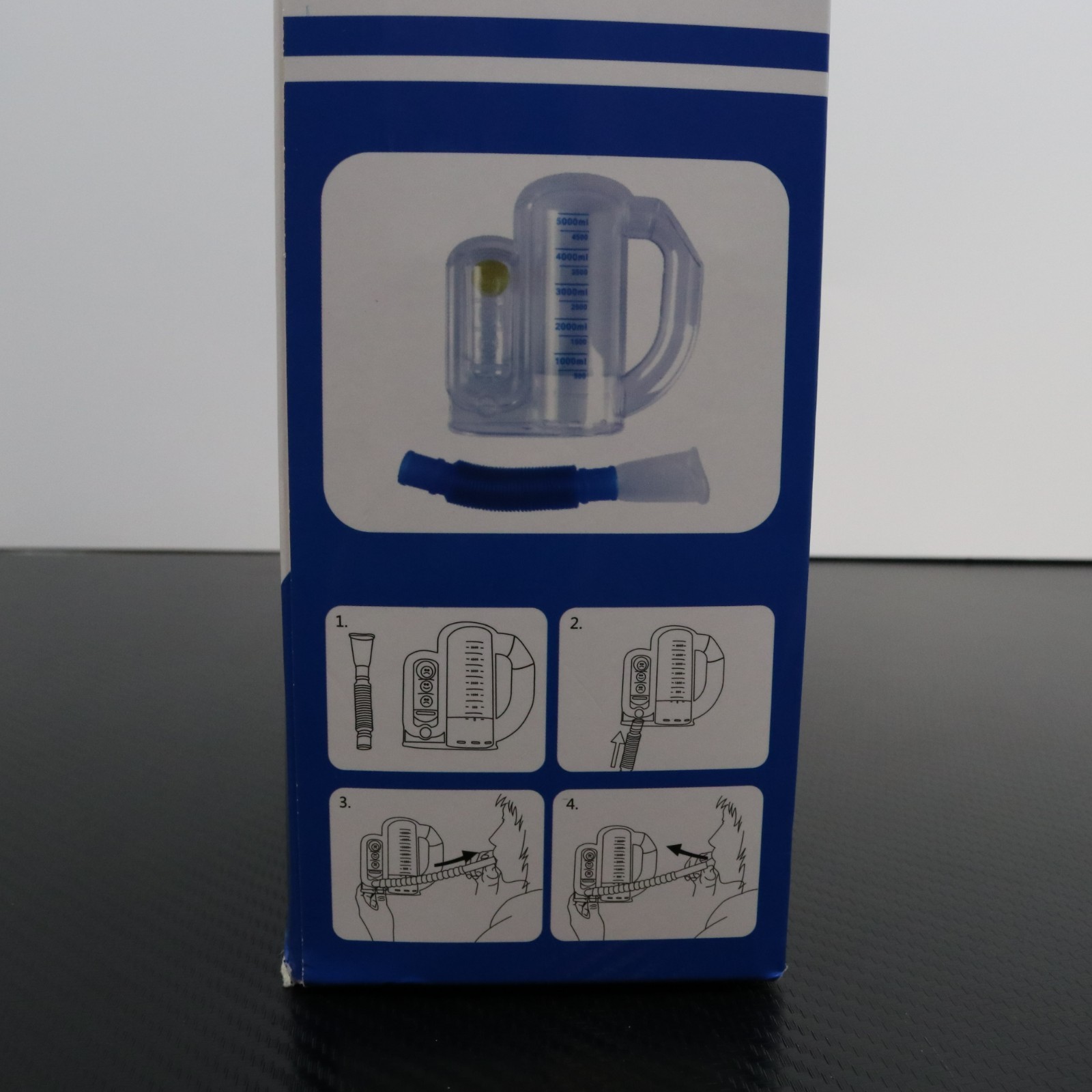 Incentive Spirometer 5000ml - New with Box Sealed in Bag