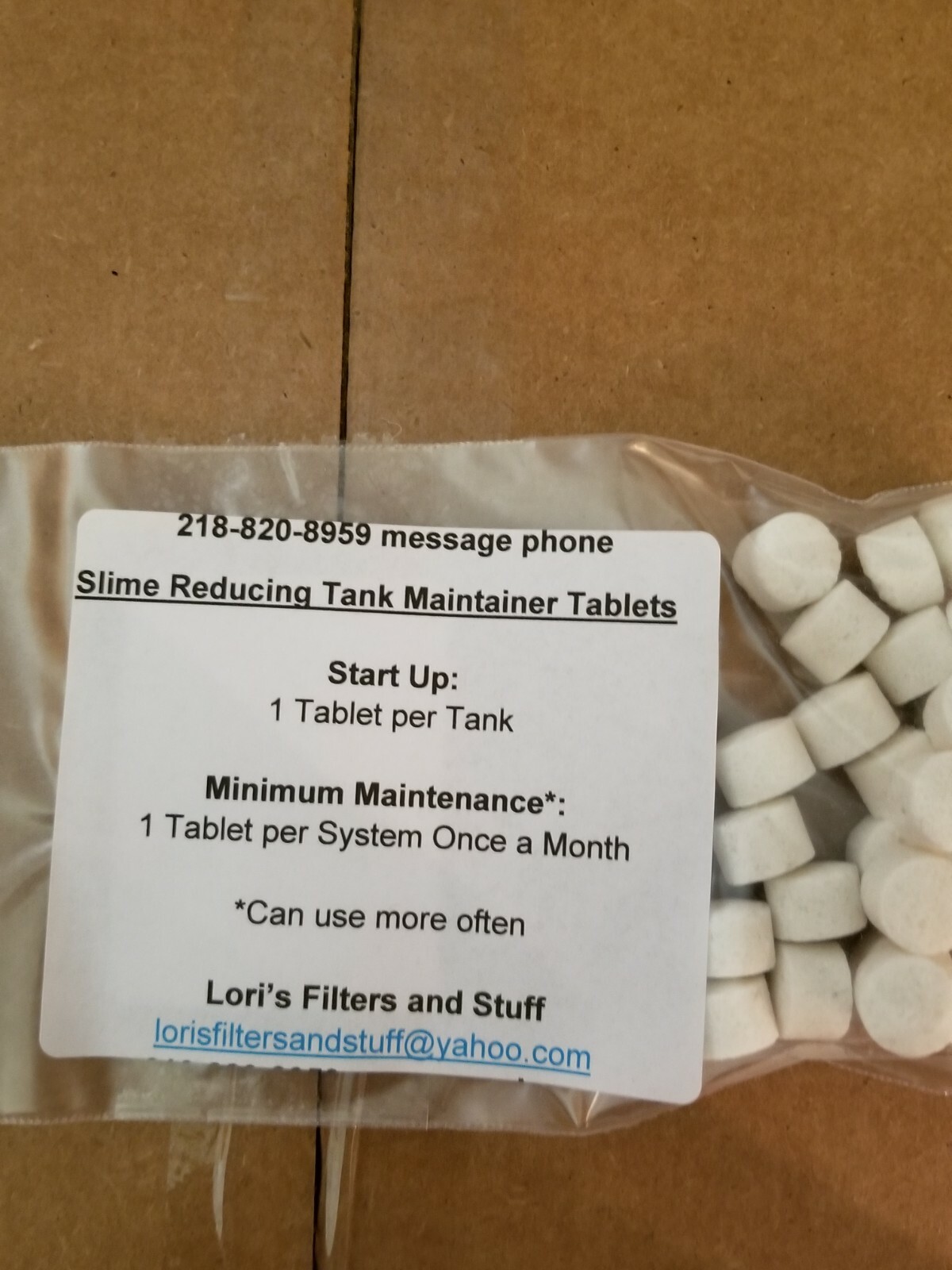 Slime Reducing Tank Maintainer Tablets - 25