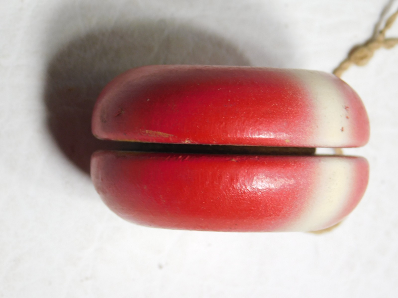 Vintage Duncan Tournament Yo-Yo Red White Stripe
