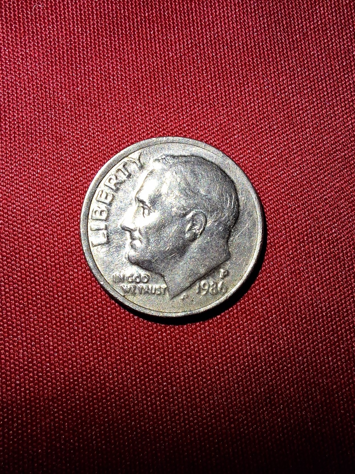 1986-P Roosevelt Dime Error Broadstrike 🔥 Broadstruck Oddities 😲