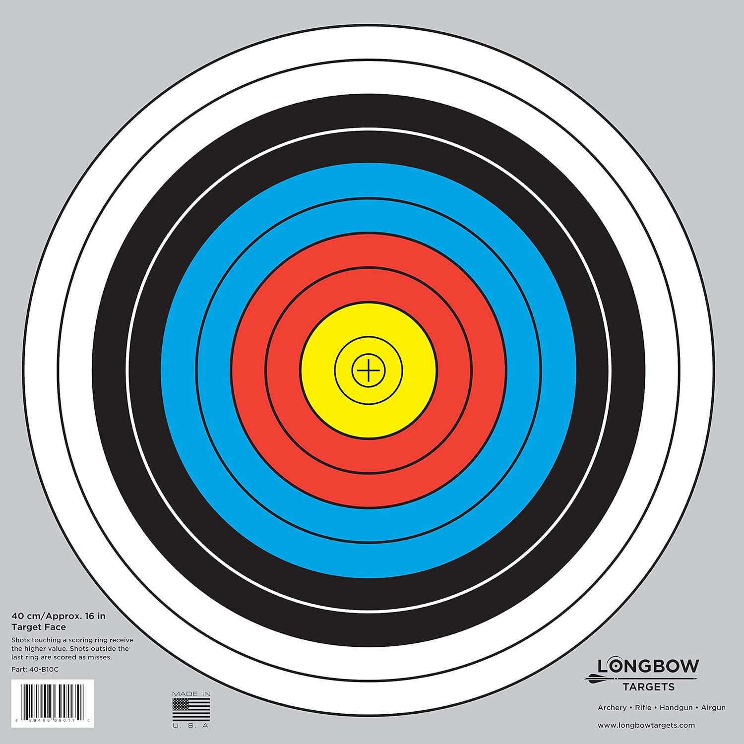 Longbow Archery Targets 40Cm & 80Cm - 20 Pack (Approx 17")