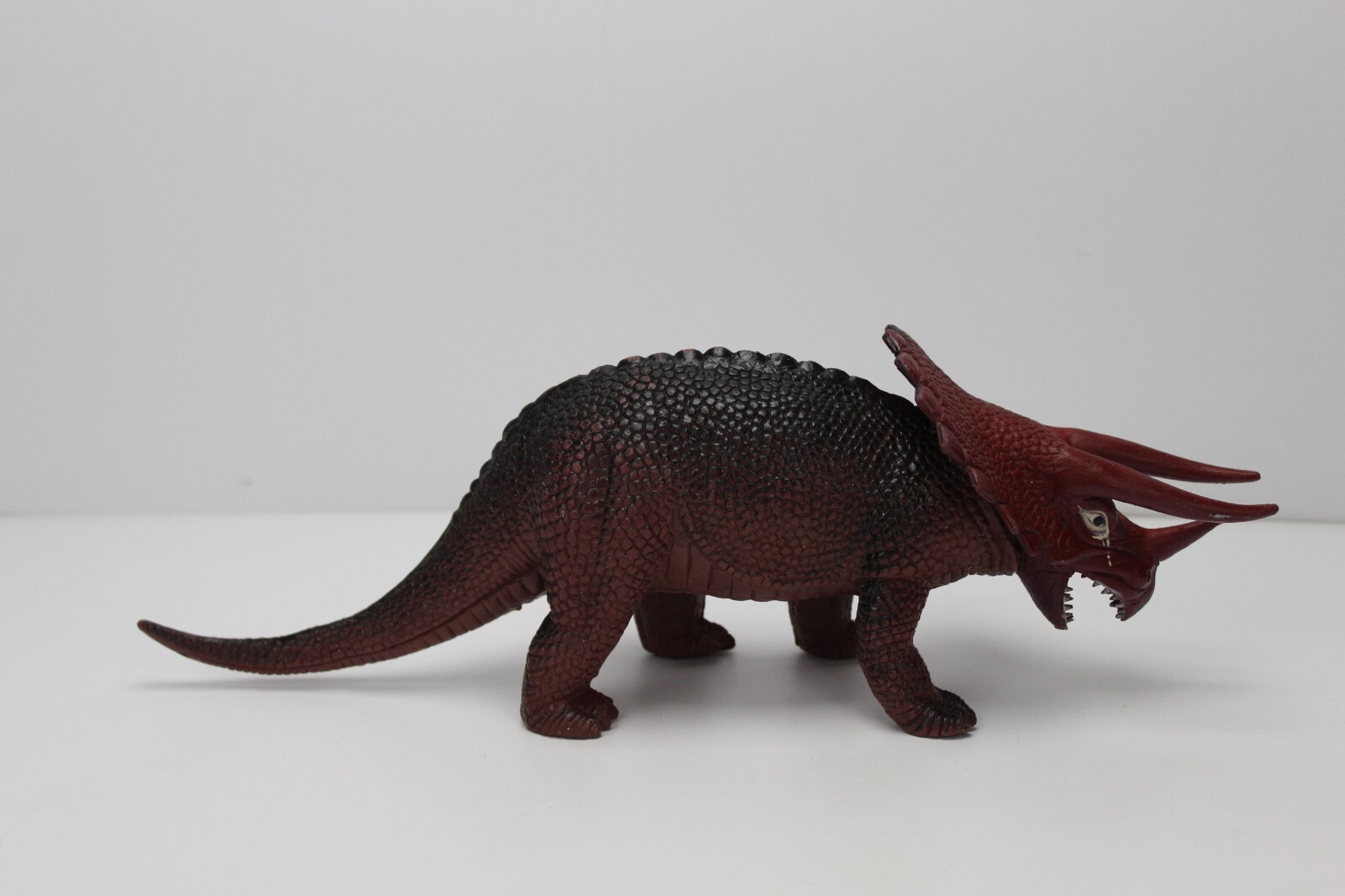 Vintage Triceratops Dinosaur Toy Plastic