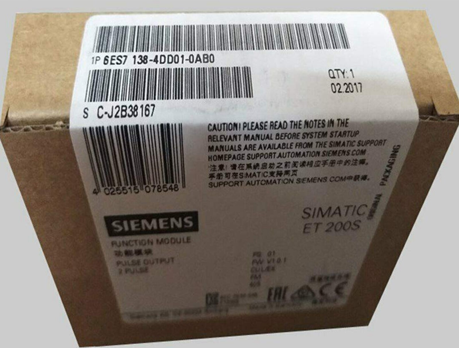 NEW Siemens 6ES7138-4DD01-0AB0 6ES7 138-4DD01-0AB0 module