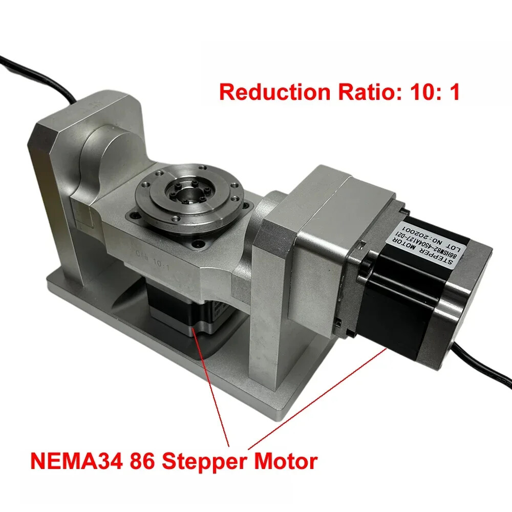 CNC Rotary Axis 4th 5th Axis Dividing Head Reduction Ratio 10:1 Harmonic Reducer