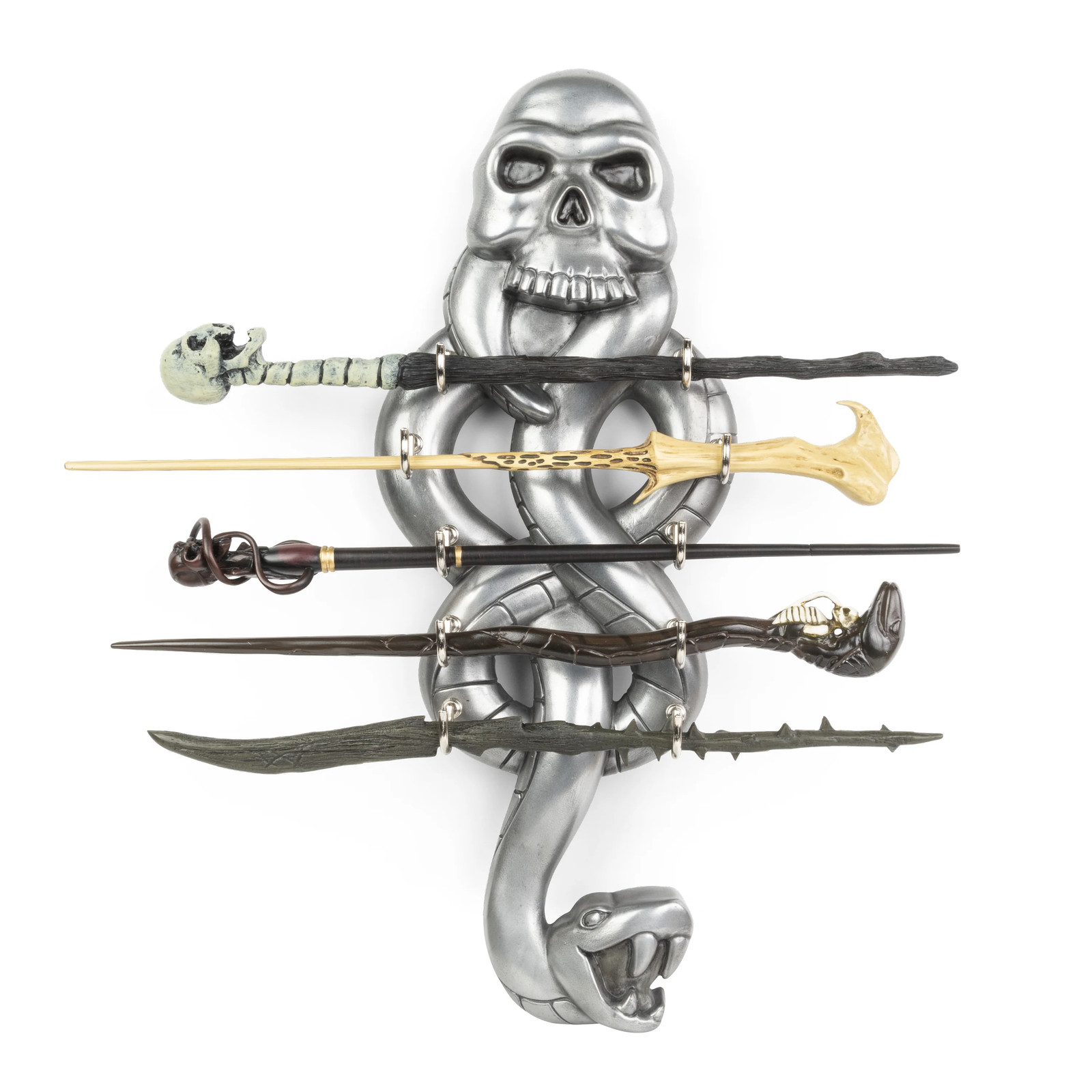 Harry Potter Dark Wizard Wand Set Collection Display Voldemort Death Eaters