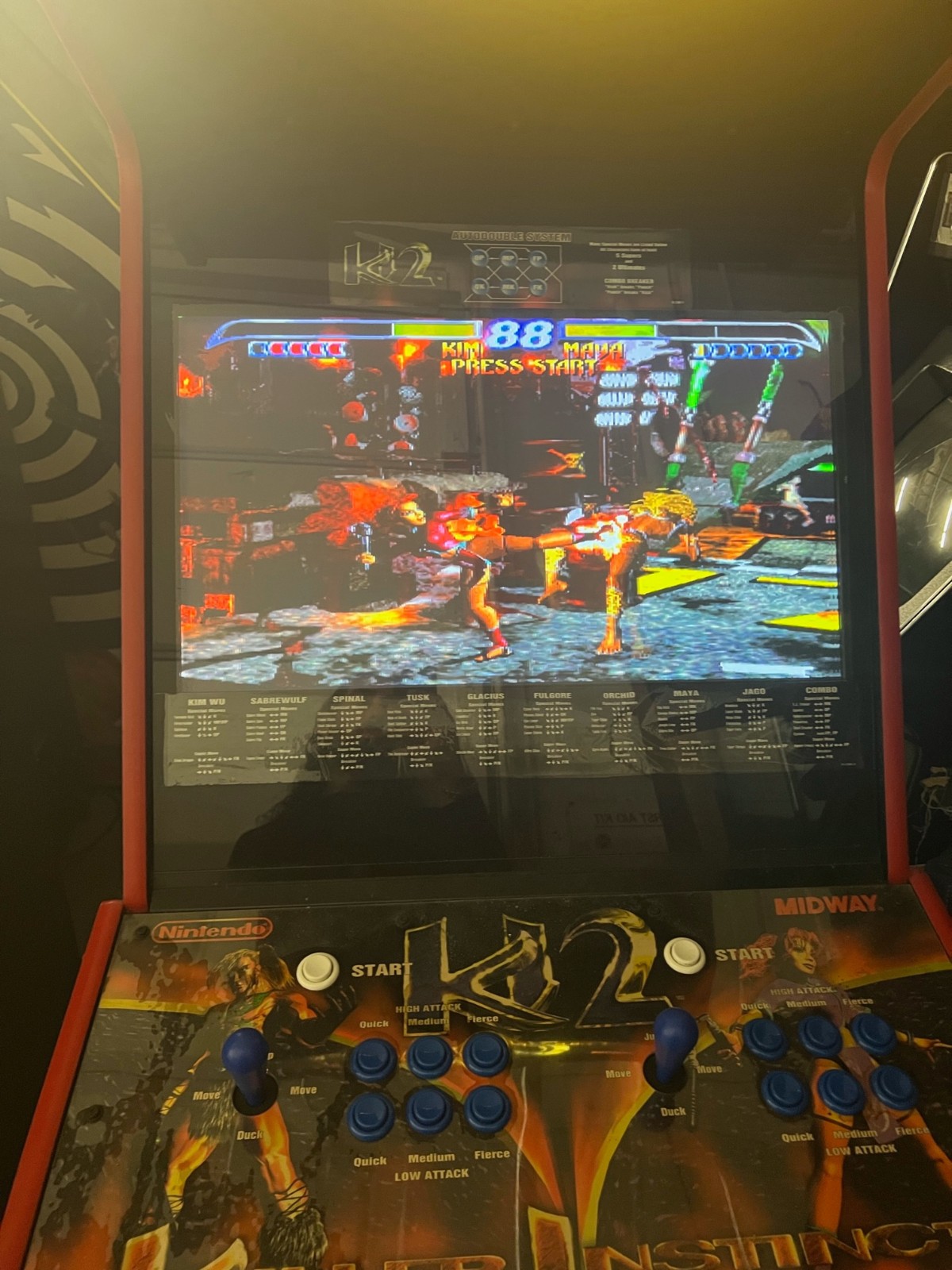 KILLER INSTINCT II ARCADE MACHINE by MIDWAY 1996 (Excellent Condition)