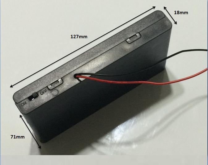 30 Pcs New 8 AA 2A Cells Battery 12V Clip Holder Box Case with Switch Black
