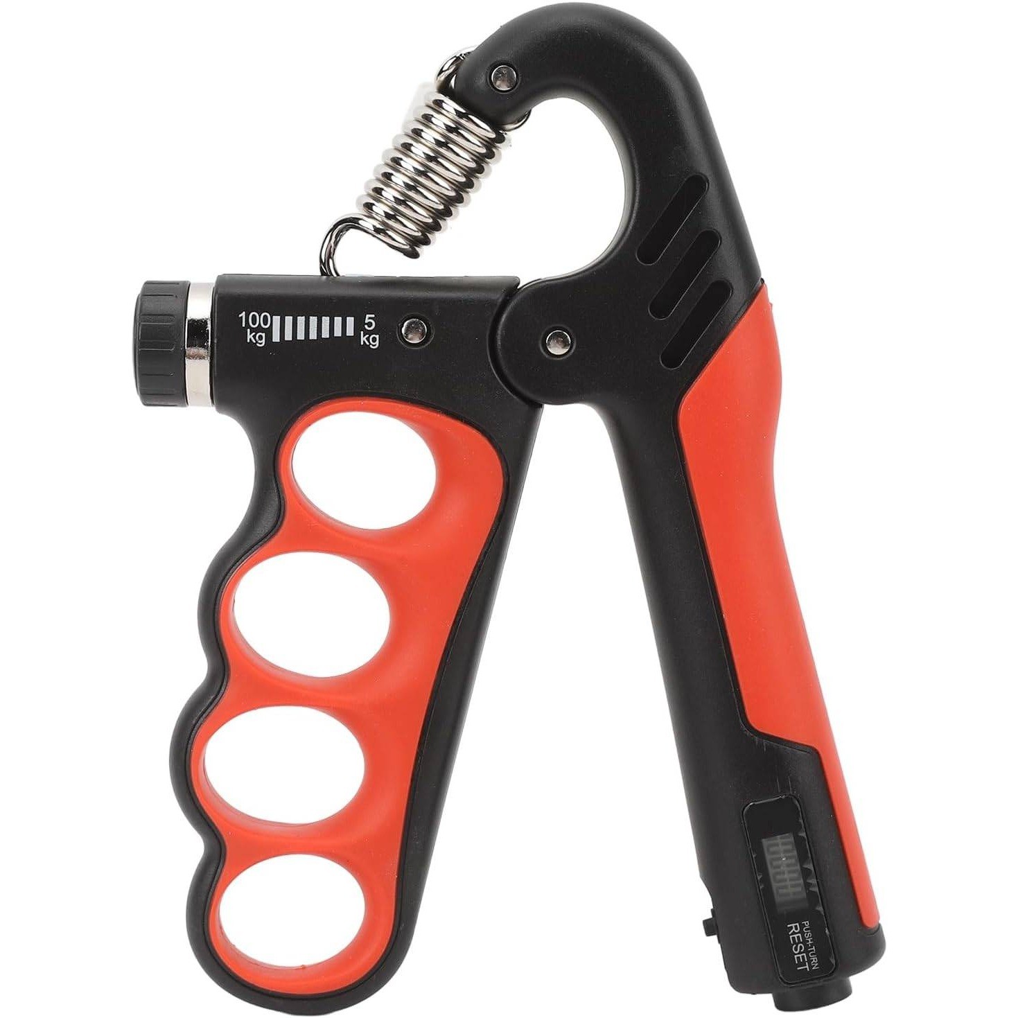 Hand Grip Strength Power Trainer Red Adjustable 11‑220lb Gym Exerciser