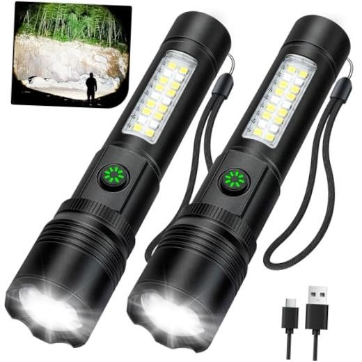 Flashlight Rechargeable Flashlights High Lumens, 99,000 LM Bright LED