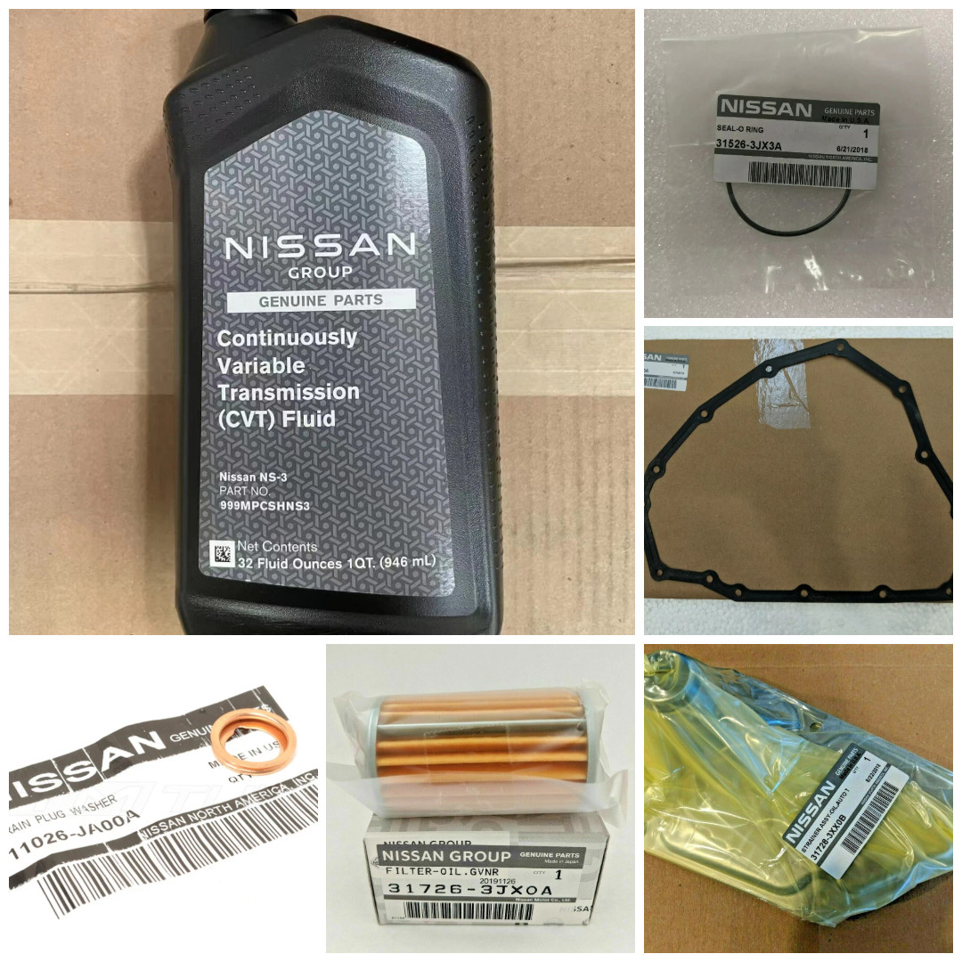 RE0F11A/JF015E GENUINE Nissan NS-3 CVT 5qt Transmission Service Kit Versa Sentra